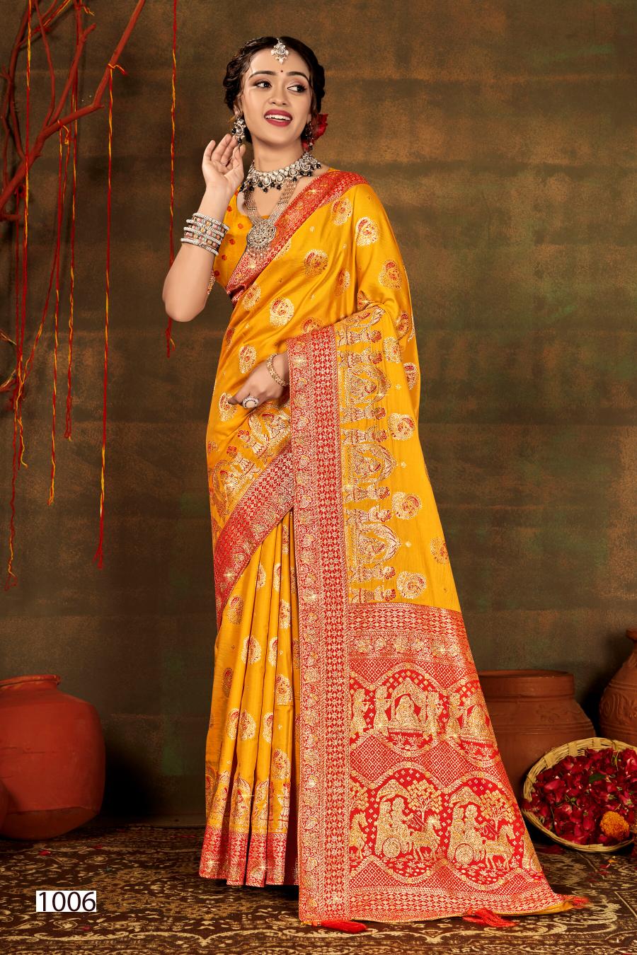 Saroj Polki silk saroski vol.4 silk saree in surat with price wholesale
