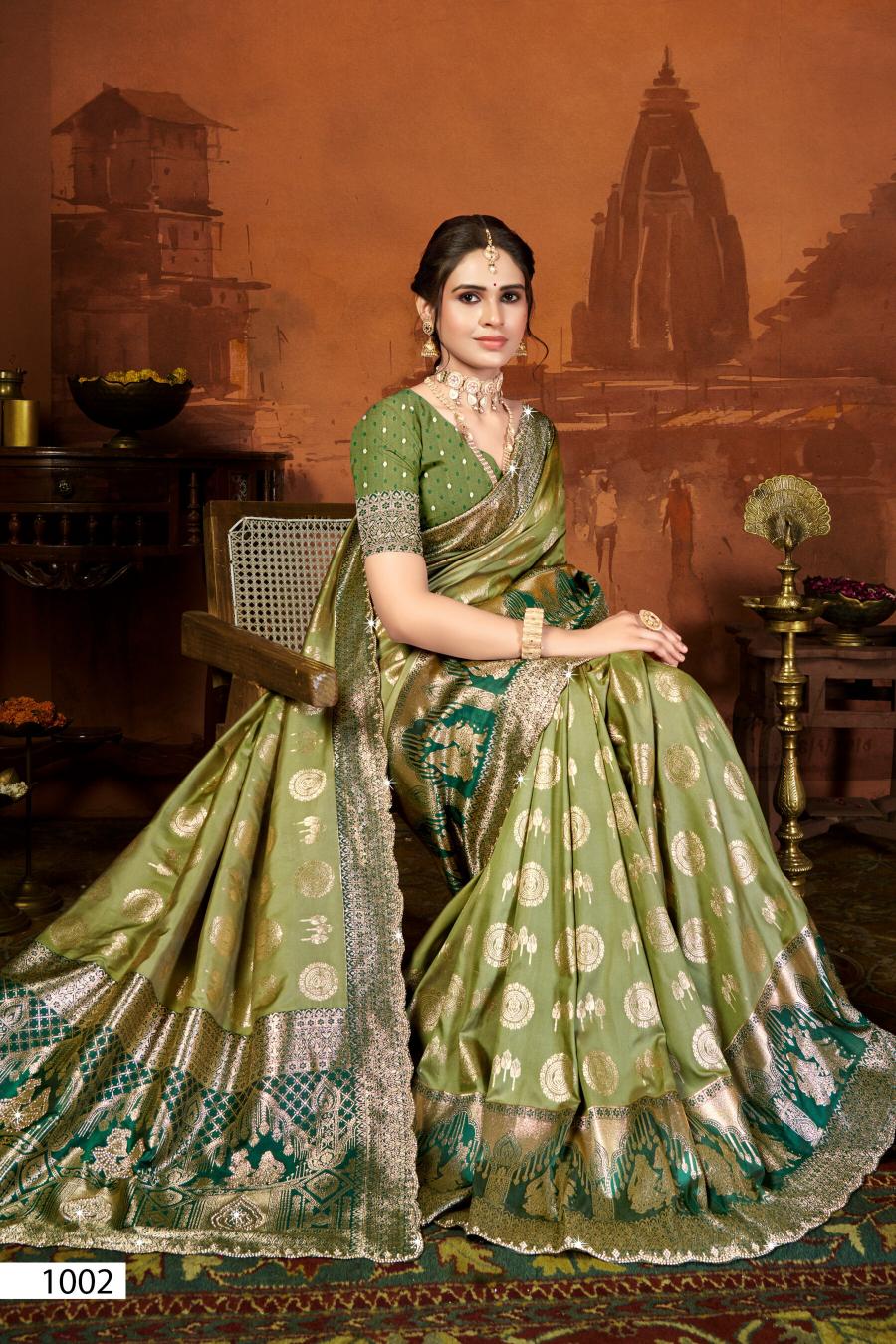 Saroj Purnima silk jharkan vol.1 Silk saree in surat with price wholesale