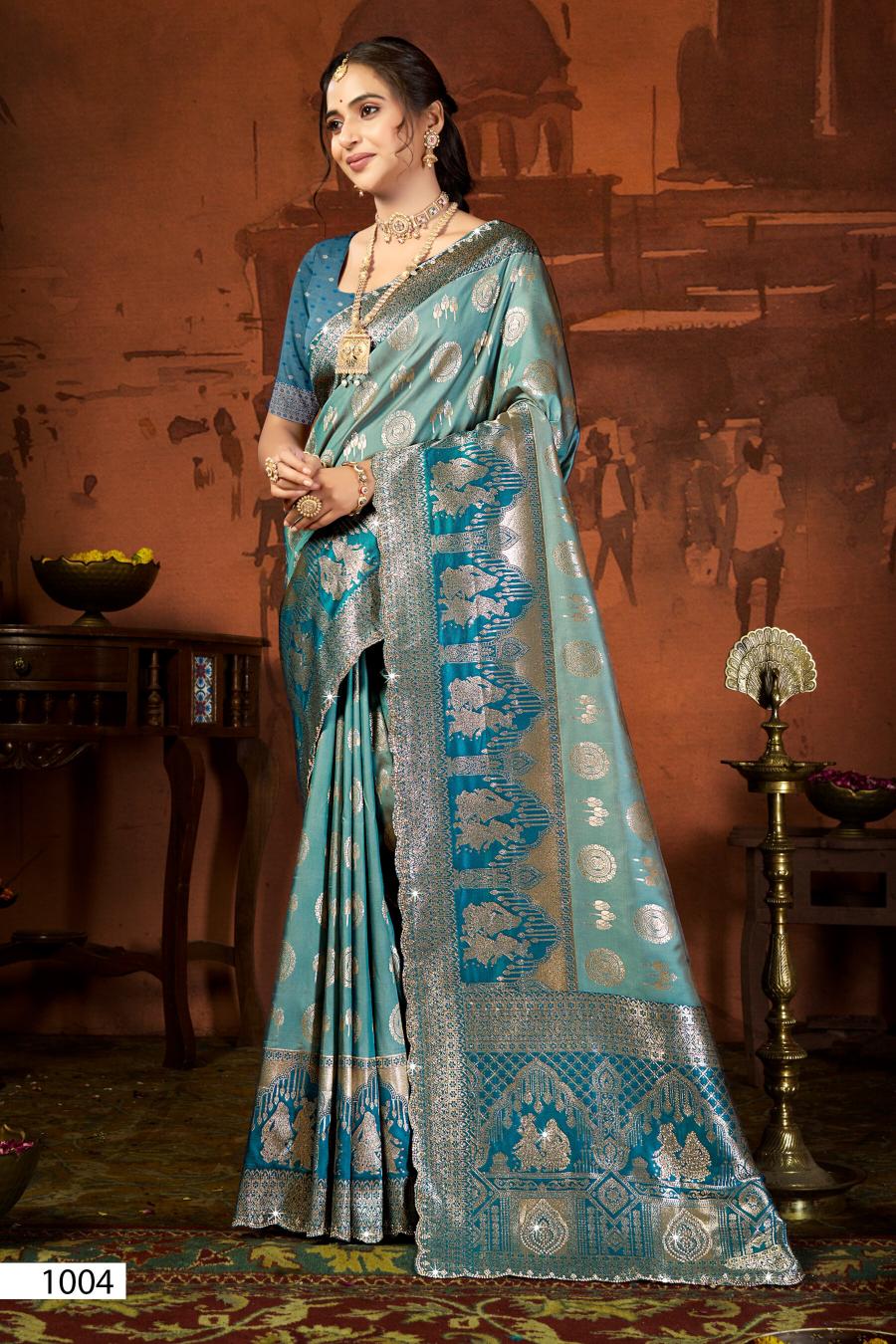 Saroj Purnima silk jharkan vol.1 Silk saree in surat with price wholesale