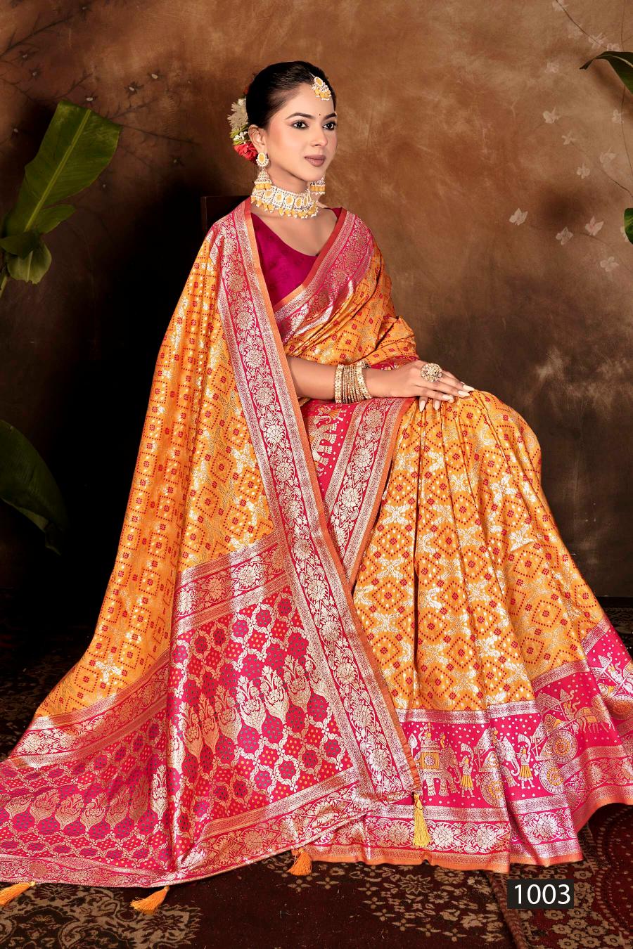Saroj Ratnaraj silk saroski vol.1 silk saree in surat with price wholesale