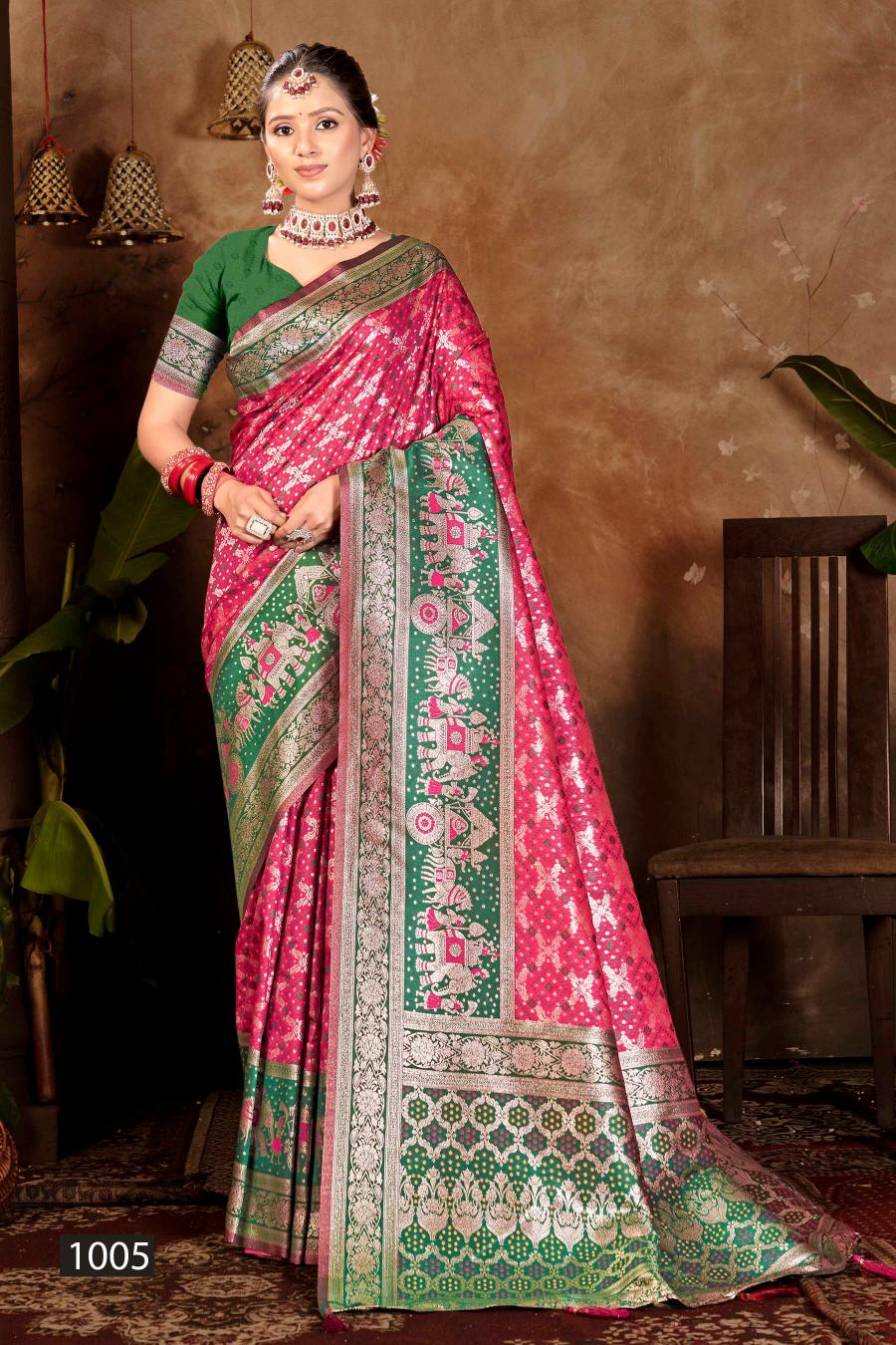Saroj Ratnaraj silk saroski vol.1 silk saree in surat with price wholesale