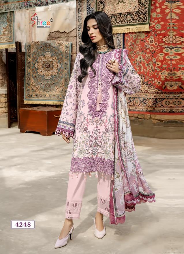 Shree Fabs Jade Bliss Lawn vol 2 catalog Chiffon Dupatta pakistani suits wholesale in hyderabad