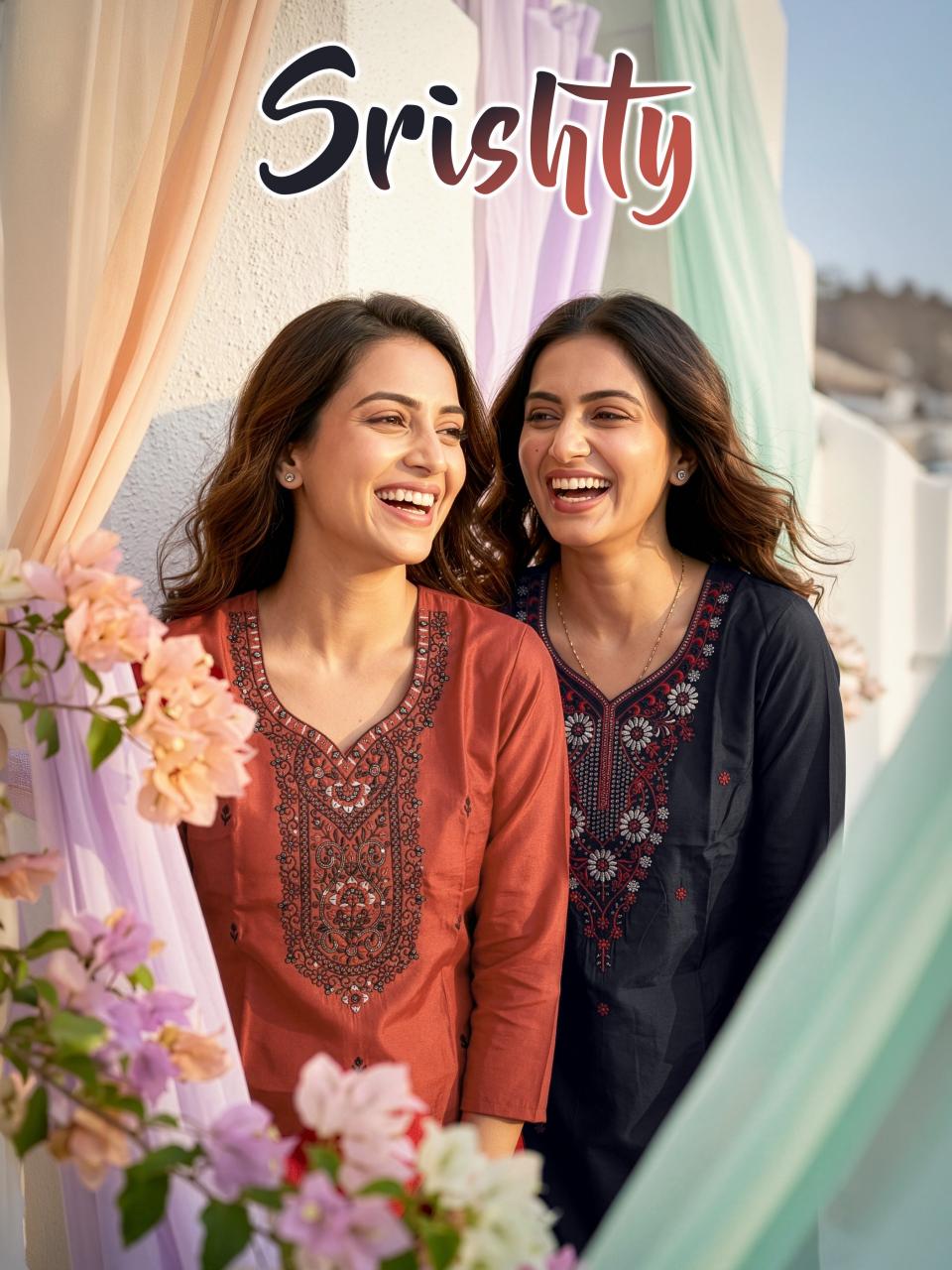 Srishty ROMAN  Wholesale dress materials suppliers in India
