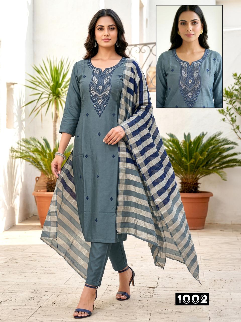 Srishty ROMAN  Wholesale dress materials suppliers in India