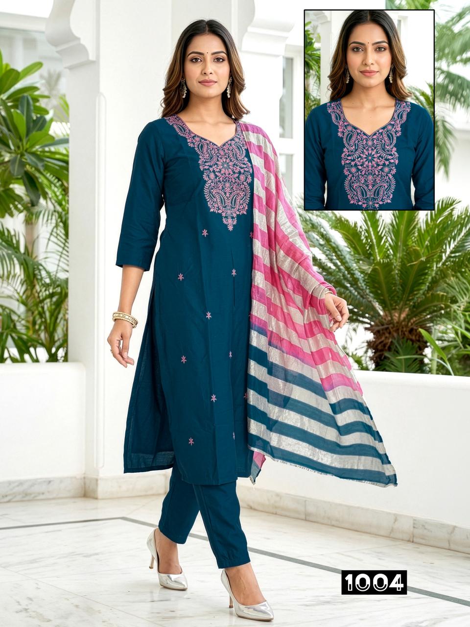 Srishty ROMAN  Wholesale dress materials suppliers in India