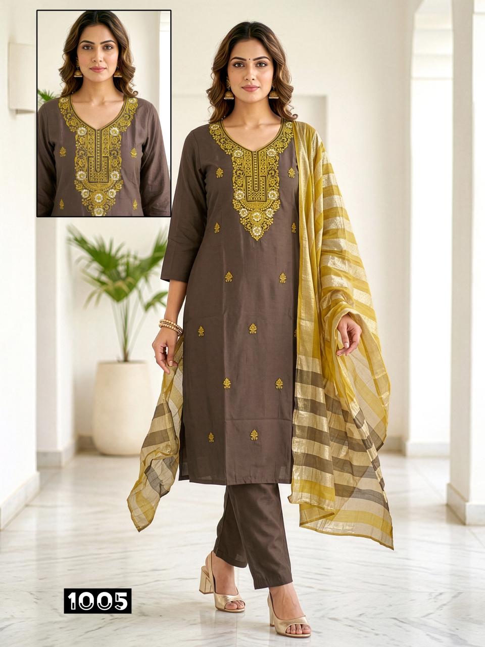 Srishty ROMAN  Wholesale dress materials suppliers in India