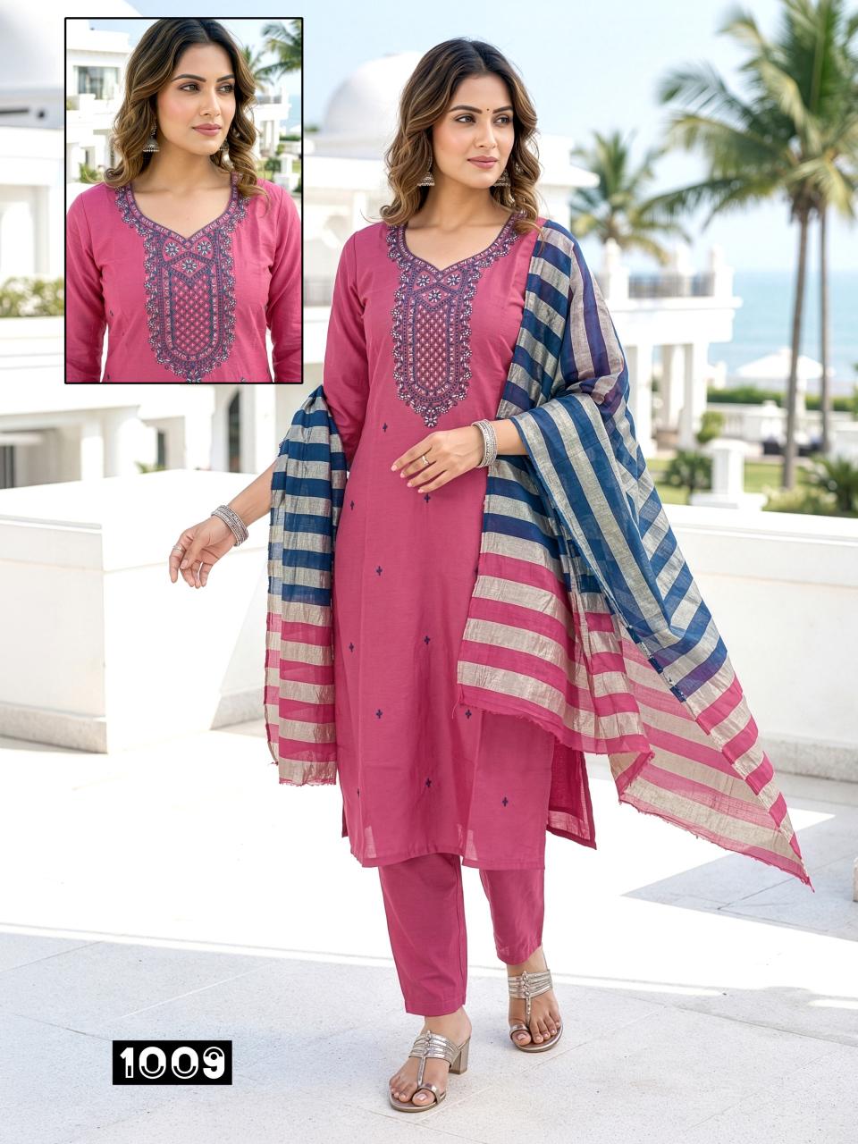 Srishty ROMAN  Wholesale dress materials suppliers in India