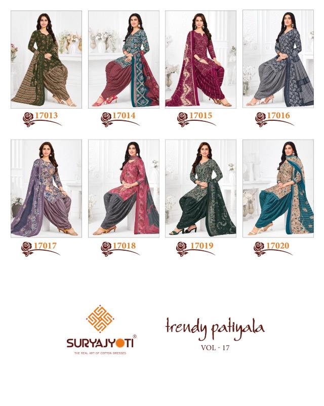 Suryajyoti Trendy Patiyala Vol-17 – Dress Material - Wholesale Catalog