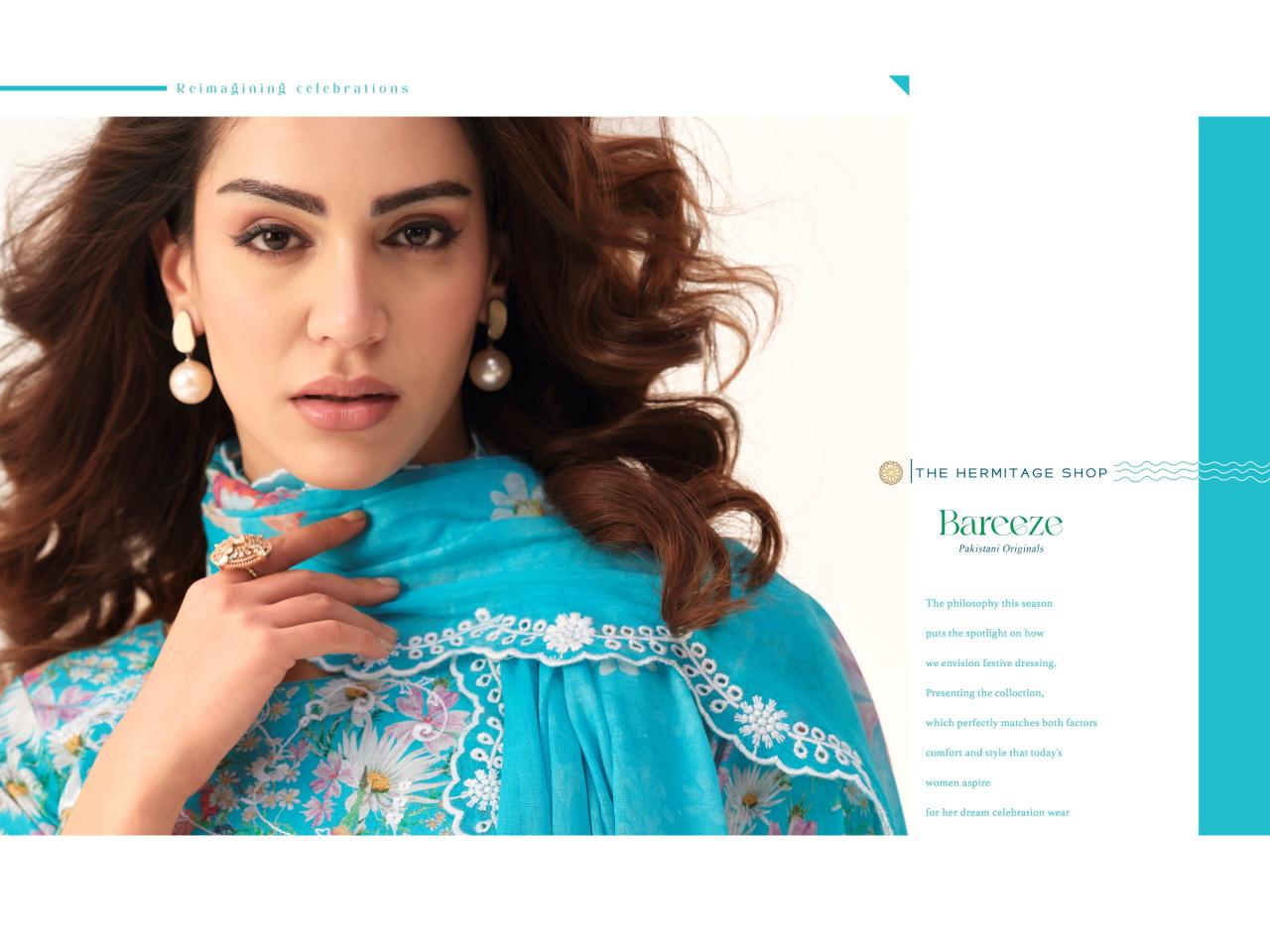 THE HERMITAGE SHOP BAREEZE Salwar kameez wholesale market in Ahmedabad