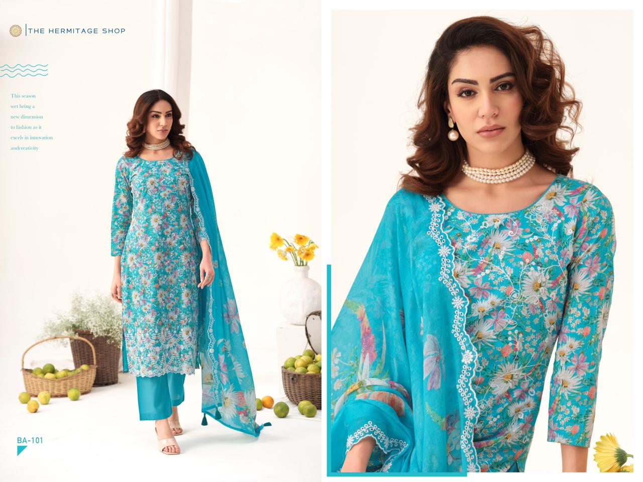 THE HERMITAGE SHOP BAREEZE Salwar kameez wholesale market in Ahmedabad