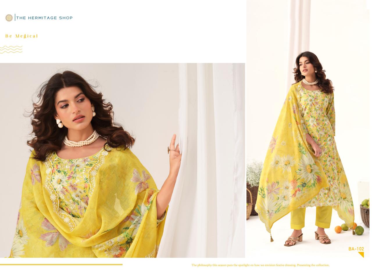 THE HERMITAGE SHOP BAREEZE Salwar kameez wholesale market in Ahmedabad