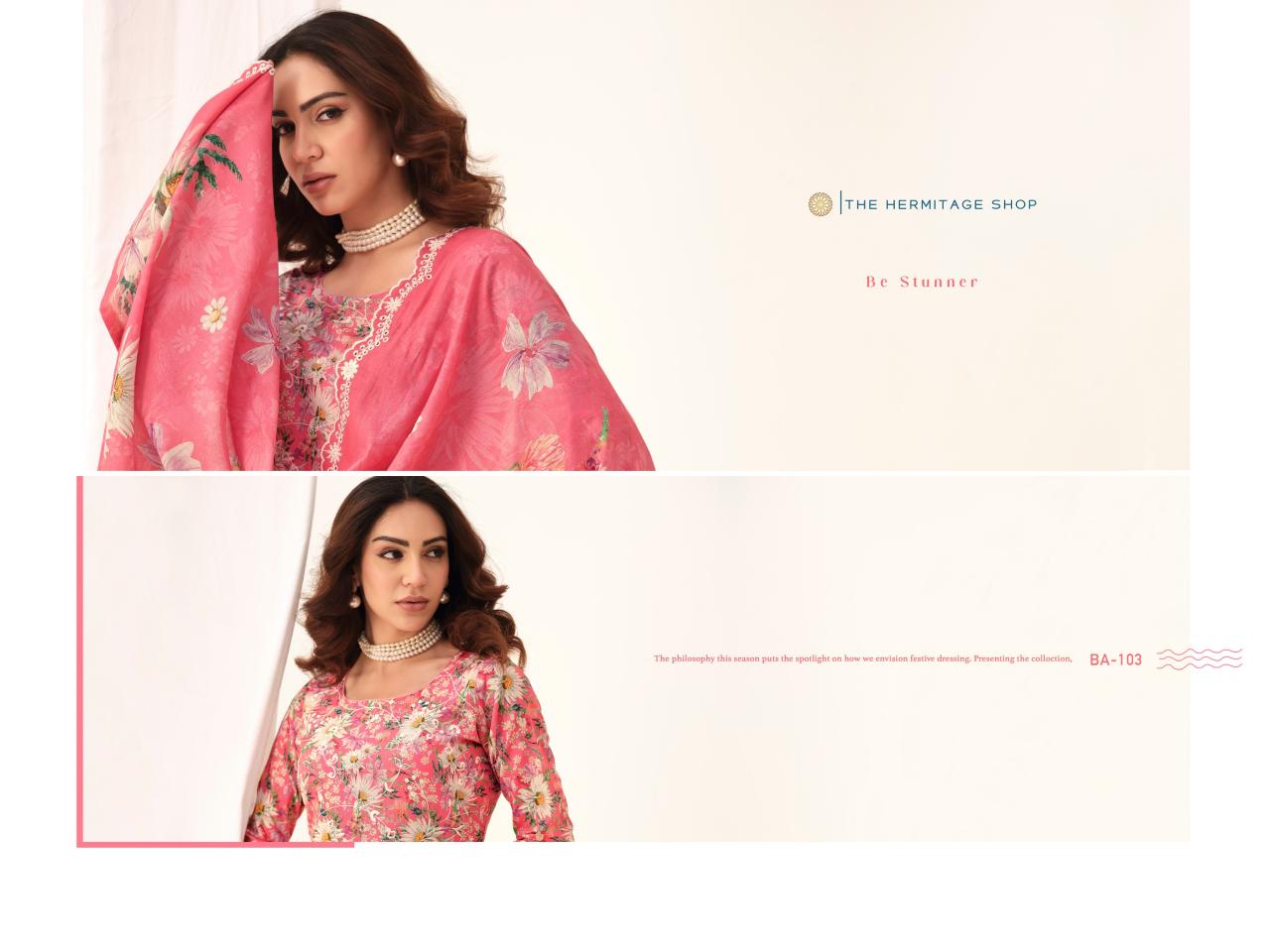 THE HERMITAGE SHOP BAREEZE Salwar kameez wholesale market in Ahmedabad