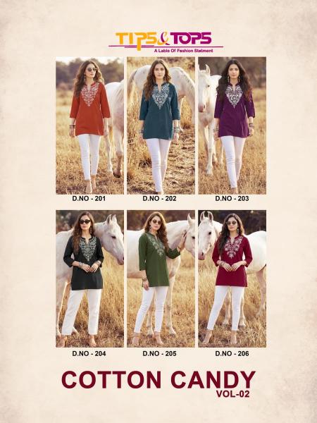 TIPS & TOPS COTTON CANDY Vol 02 Ladies Kurti wholesale in Delhi