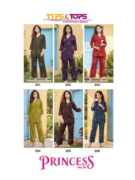 Tips & Tops Princess vol 2 catalog coord set for women wholesale