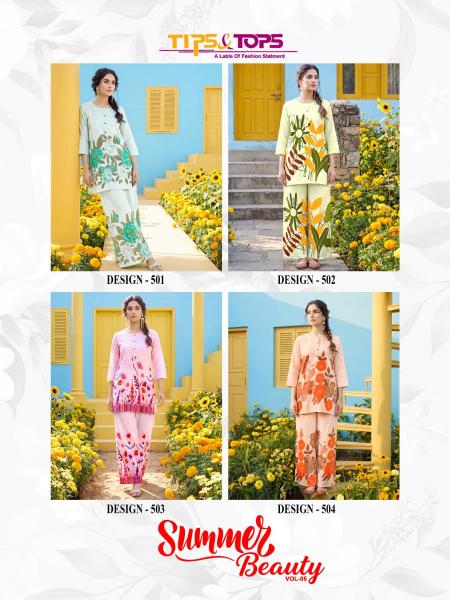 TIPS & TOPS SUMMER BEAUTY Vol 05 Kurti manufacturers in Mumbai
