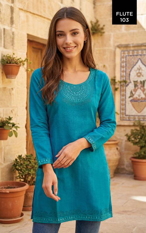 Tunic FLUTE Bulk Kurti Suppliers in Surat