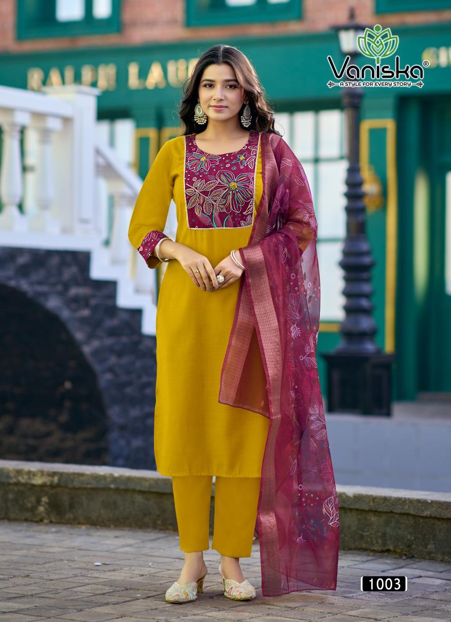 Vaniska Fashion Kasturi vol 1 catalog branded kurtis for wholesale in bangalore