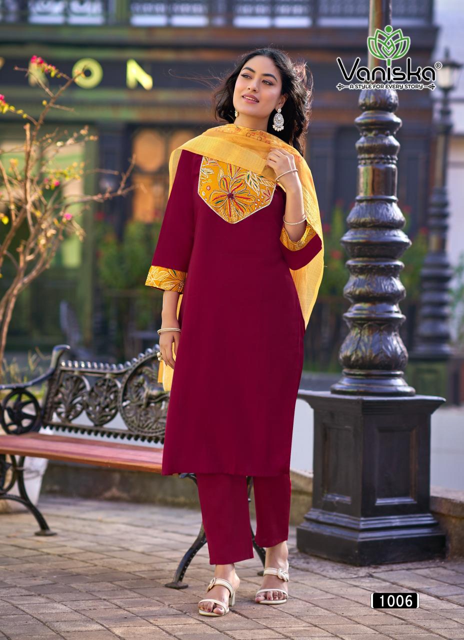 Vaniska Fashion Kasturi vol 1 catalog branded kurtis for wholesale in bangalore