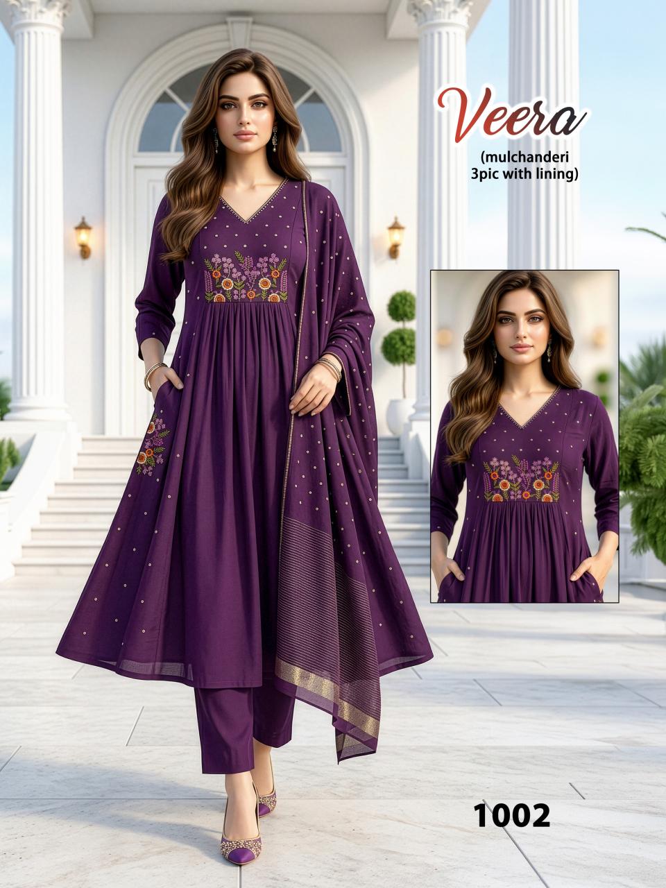 VEERA HEAVY MUL CHANDERI Wholesale Kurti market in Lajpat Nagar