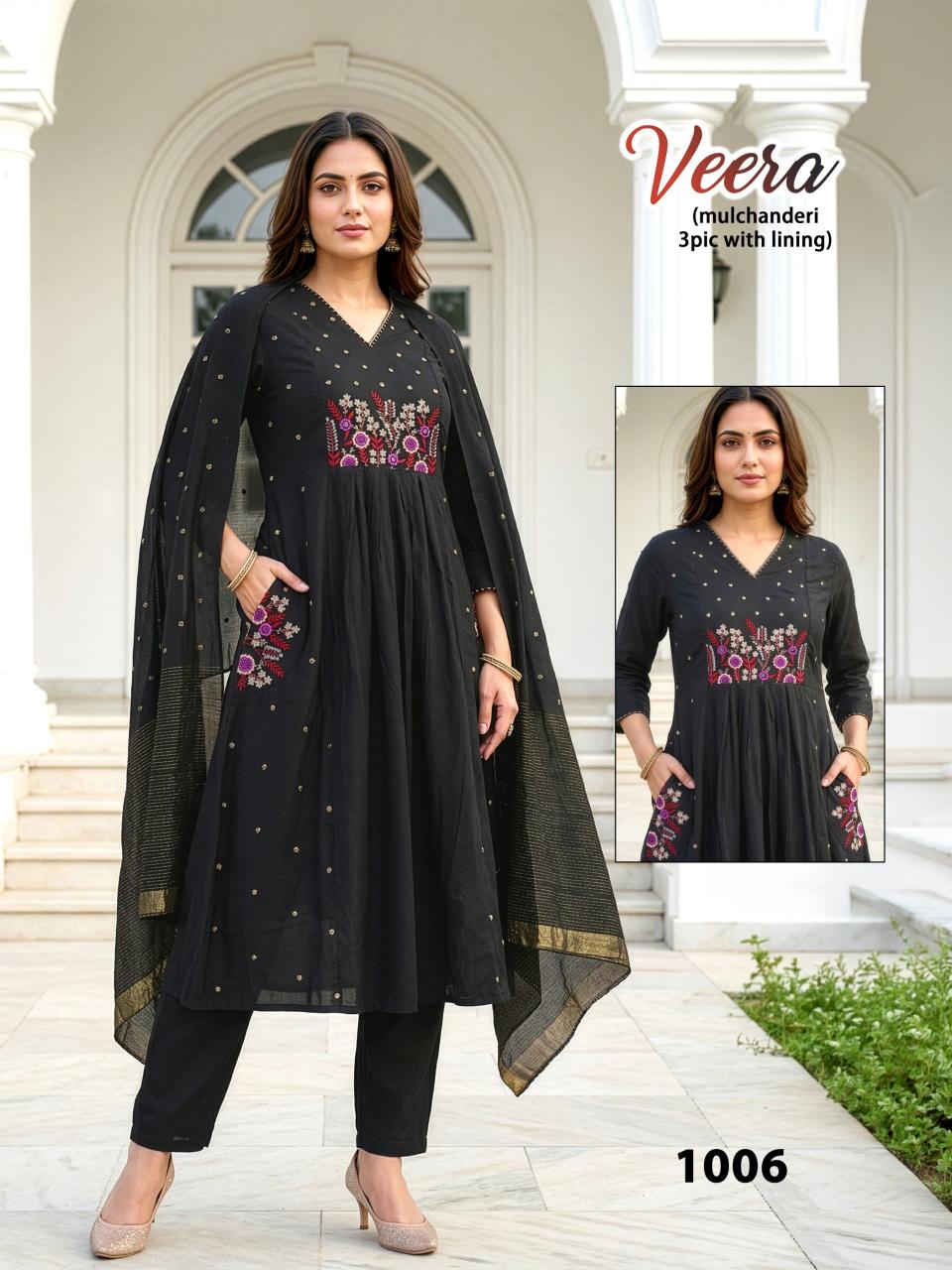 VEERA HEAVY MUL CHANDERI Wholesale Kurti market in Lajpat Nagar