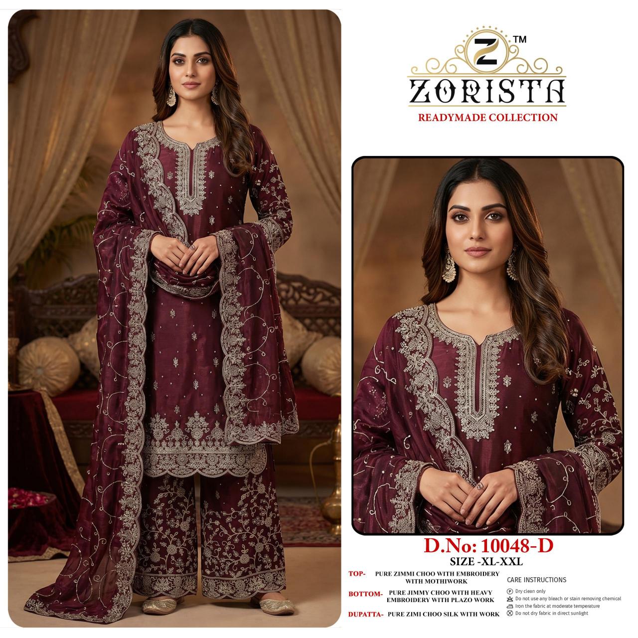 ZORISTA REDAYMADE Do-NO 10048 Wholesale salwar suits in Ahmedabad