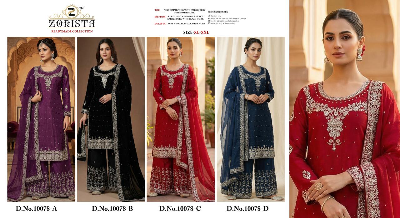 ZORISTA REDAYMADE Do-NO 10078 Wholesale Pakistani salwar kameez in Bangalore