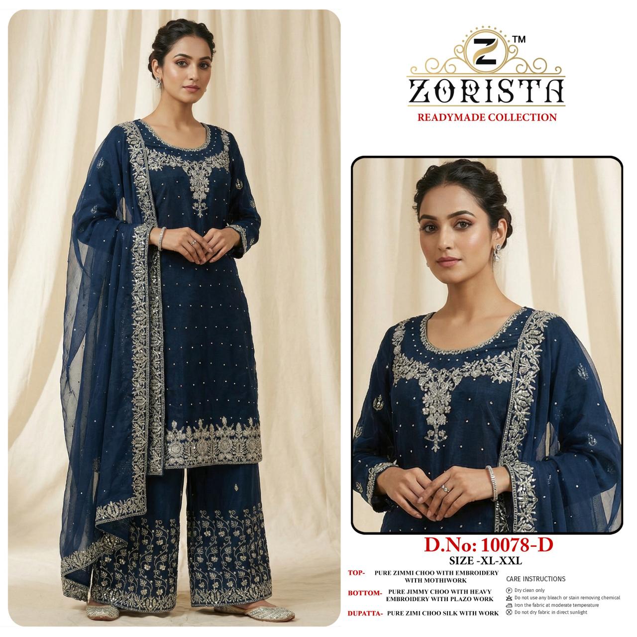 ZORISTA REDAYMADE Do-NO 10078 Wholesale Pakistani salwar kameez in Bangalore