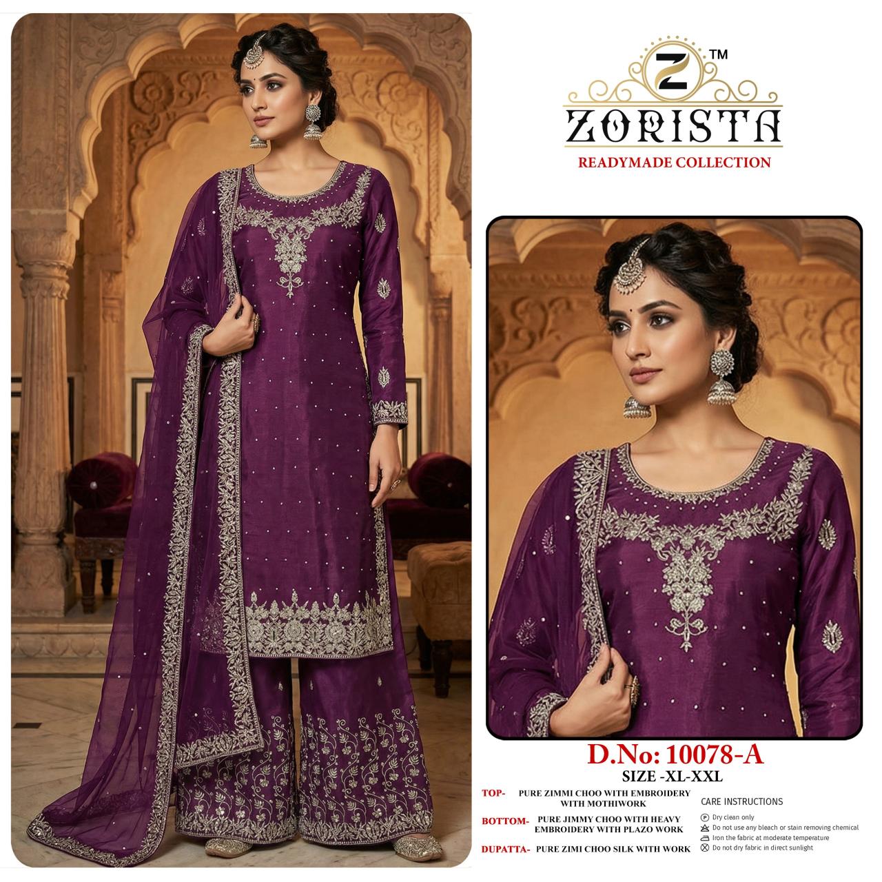 ZORISTA REDAYMADE Do-NO 10078 Wholesale Pakistani salwar kameez in Bangalore