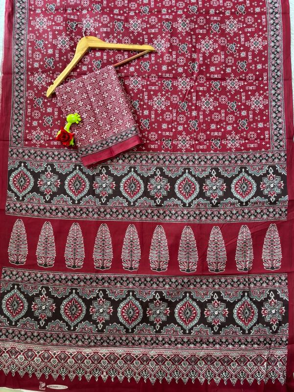AJARAKH Cotton Wholesale saree distributors in Hyderabad