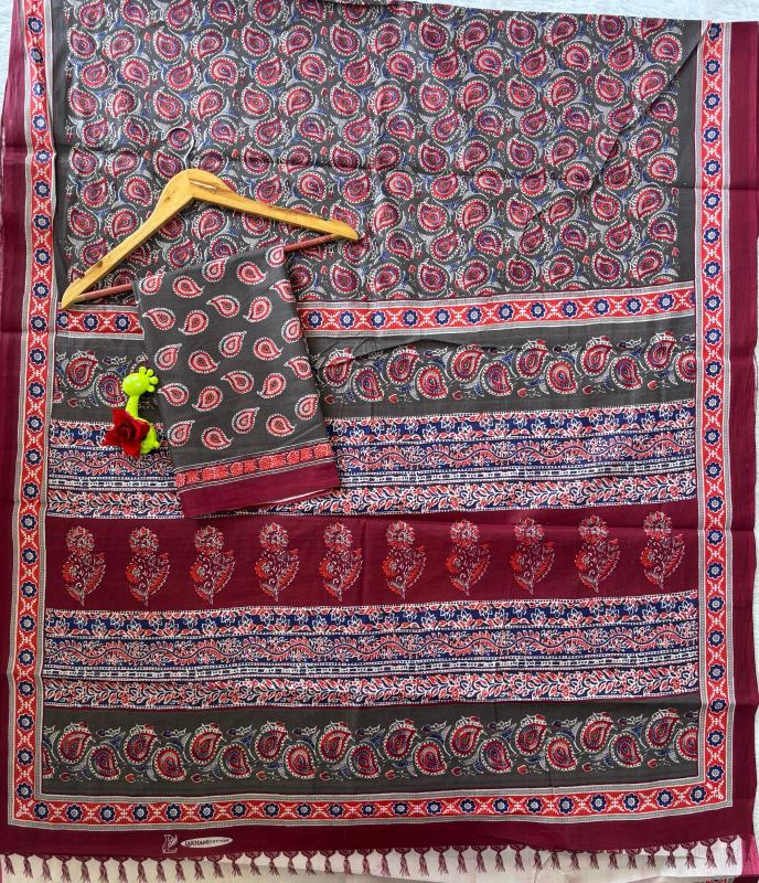 AJARAKH Cotton Wholesale saree distributors in Hyderabad