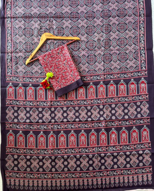 AJARAKH Cotton Wholesale saree distributors in Hyderabad