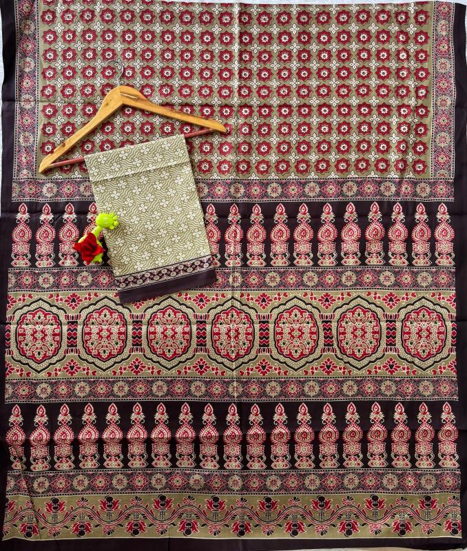 AJARAKH Cotton Wholesale saree distributors in Hyderabad