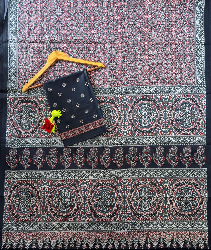 AJARAKH Cotton Wholesale saree distributors in Hyderabad