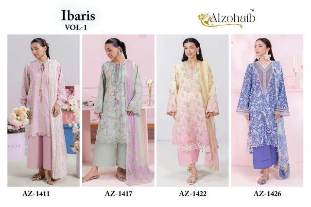 Al Zohaib Ibaris Vol-1 – Pakistani Dress Material - Wholesale Catalog