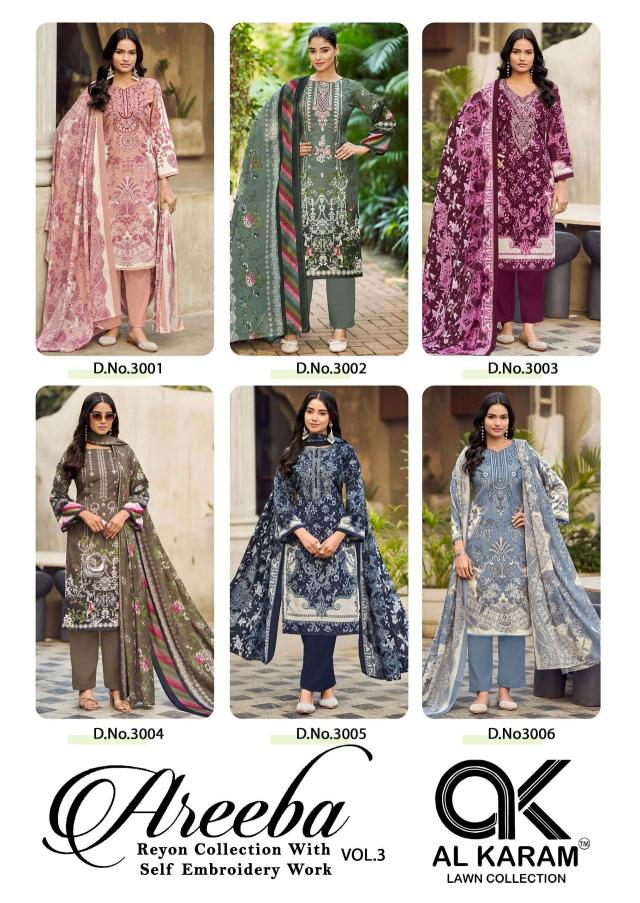 Alkaram Areeba Vol-3 – Pakistani Readymade Kurti Pant With Dupatta - Wholesale Catalog