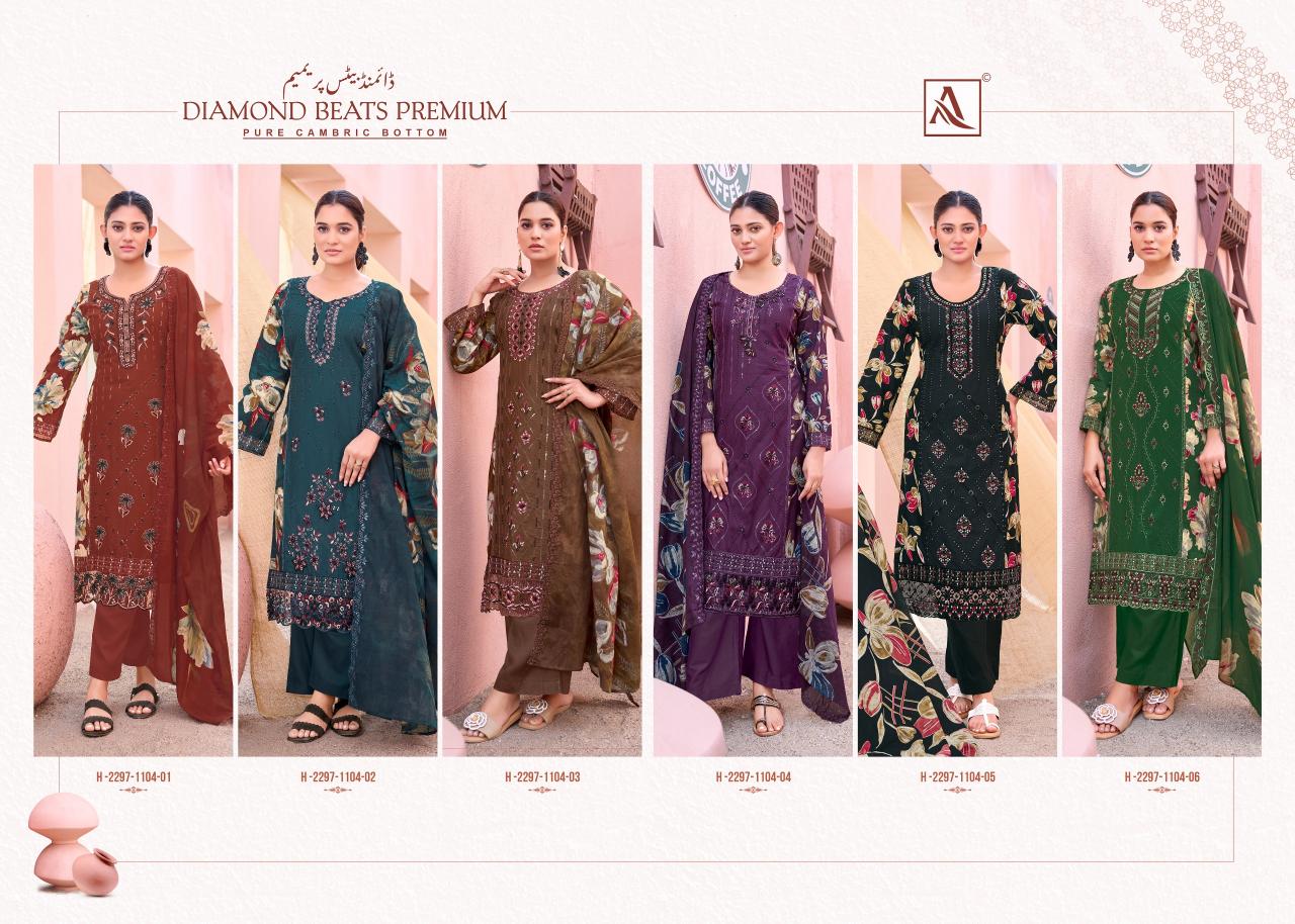 Alok Suit DIAMOND BEATS PREMIUM Salwar suits wholesale Surat