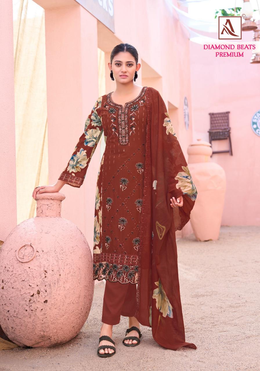 Alok Suit DIAMOND BEATS PREMIUM Salwar suits wholesale Surat