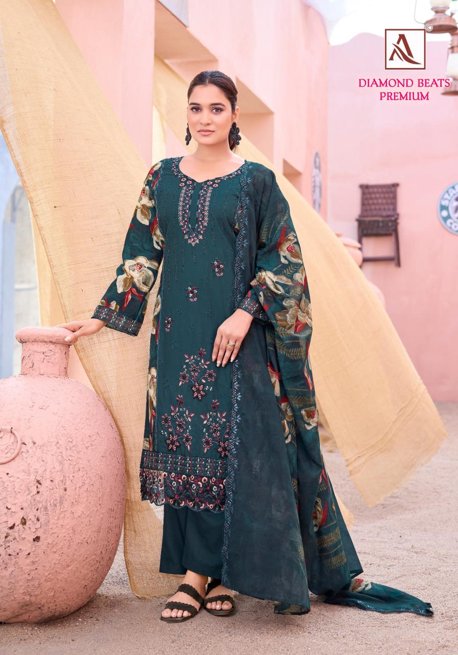 Alok Suit DIAMOND BEATS PREMIUM Salwar suits wholesale Surat