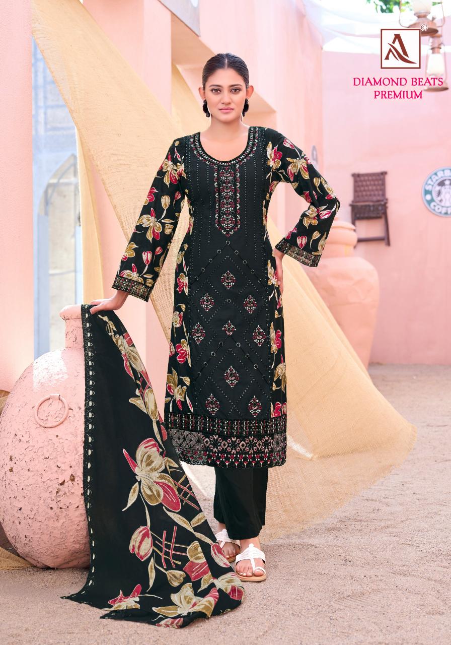 Alok Suit DIAMOND BEATS PREMIUM Salwar suits wholesale Surat