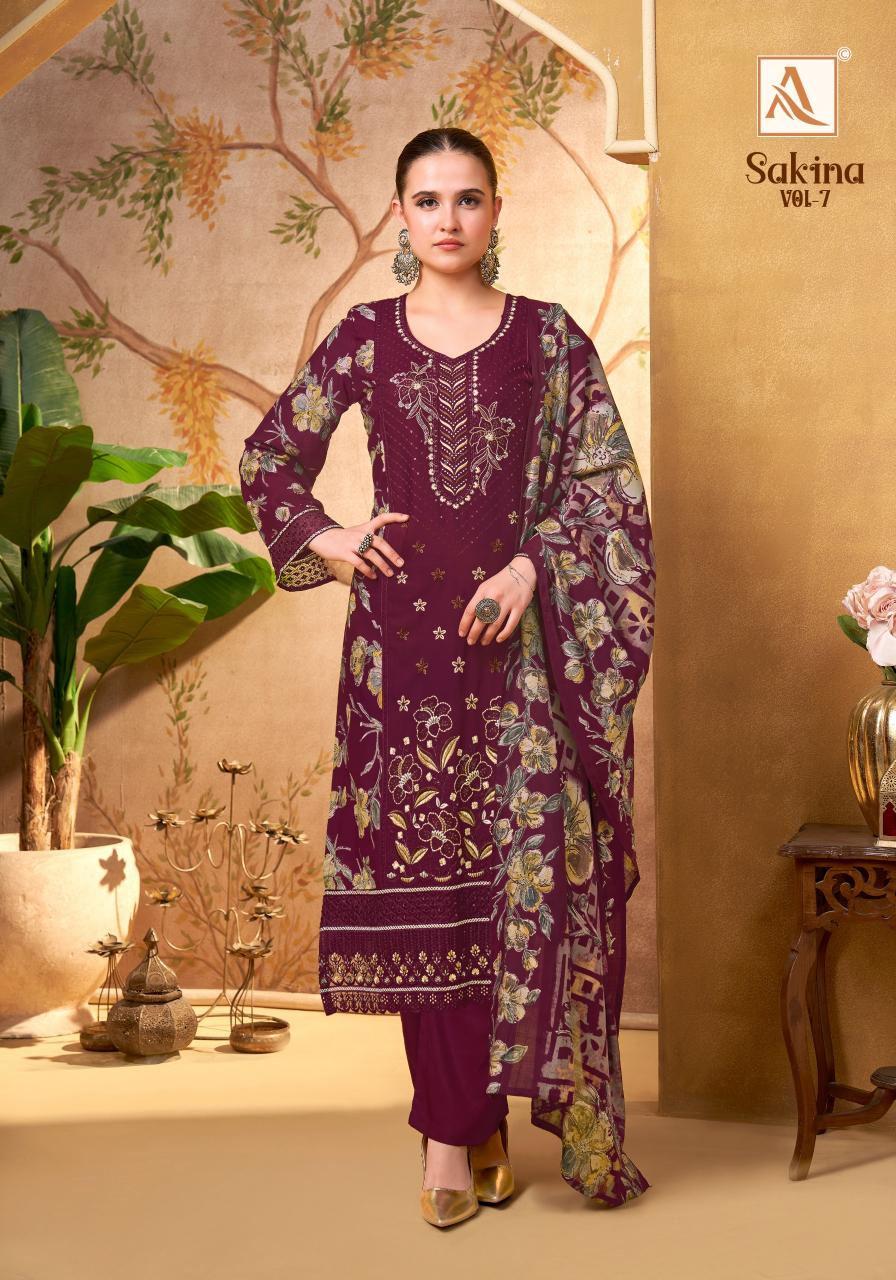  Alok Suit SAKINA-7 Salwar Kameez suppliers in Hyderabad