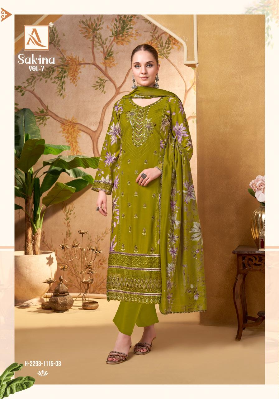  Alok Suit SAKINA-7 Salwar Kameez suppliers in Hyderabad