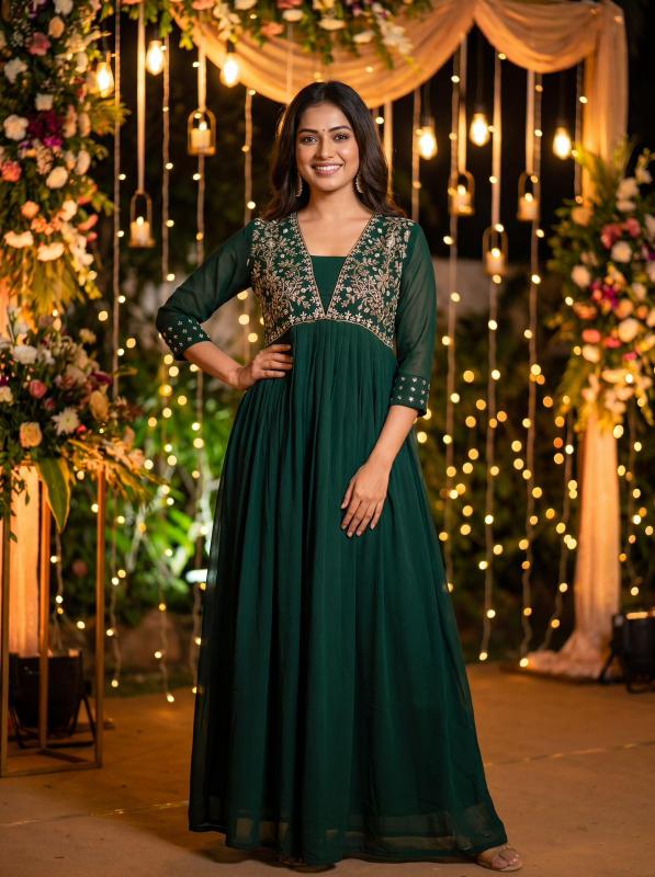 Amayra Georgette Wholesale gown  Manufacturers in Hyderabad