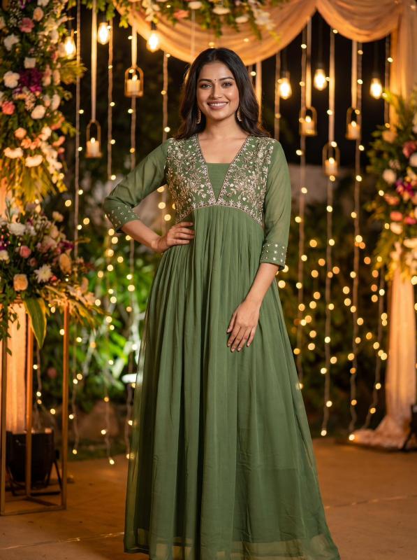 Amayra Georgette Wholesale gown  Manufacturers in Hyderabad