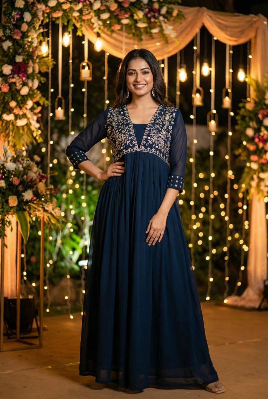 Amayra Georgette Wholesale gown  Manufacturers in Hyderabad