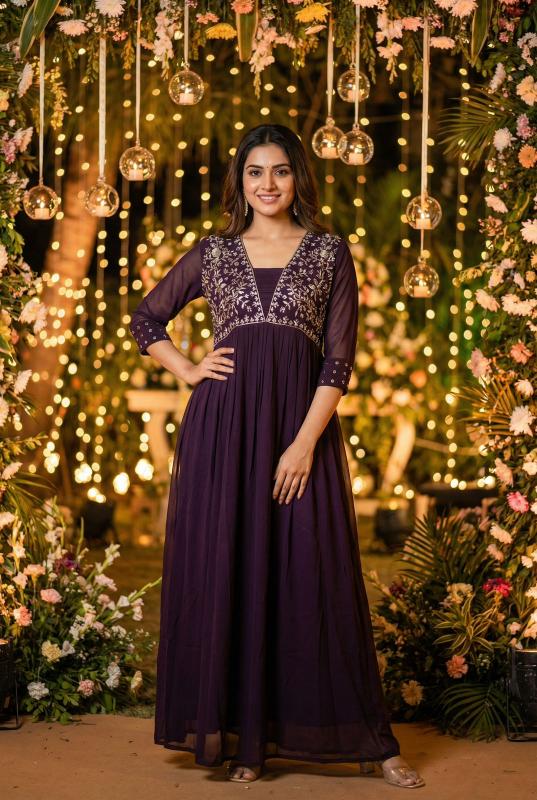 Amayra Georgette Wholesale gown  Manufacturers in Hyderabad