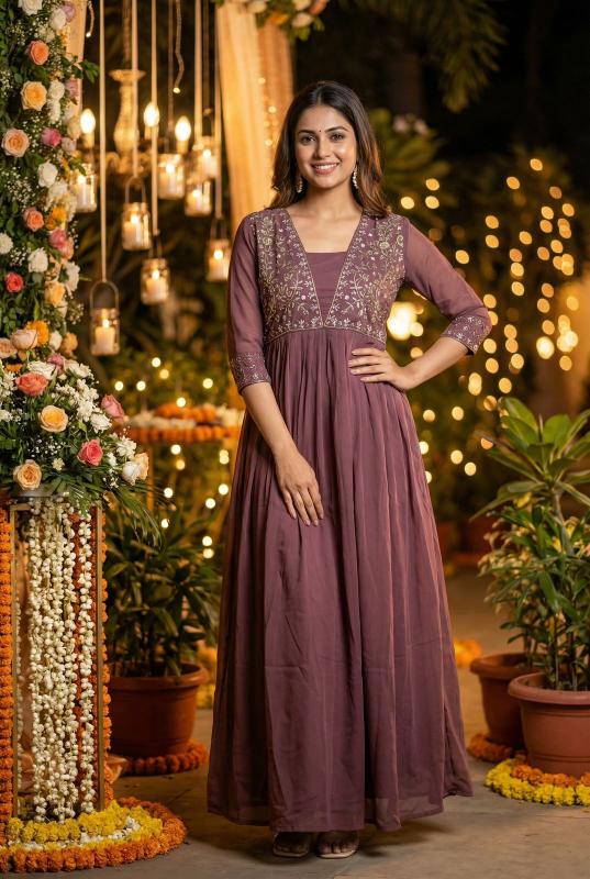 Amayra Georgette Wholesale gown  Manufacturers in Hyderabad