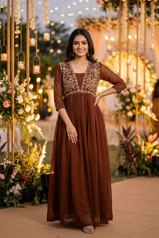 Amayra Georgette Wholesale gown  Manufacturers in Hyderabad