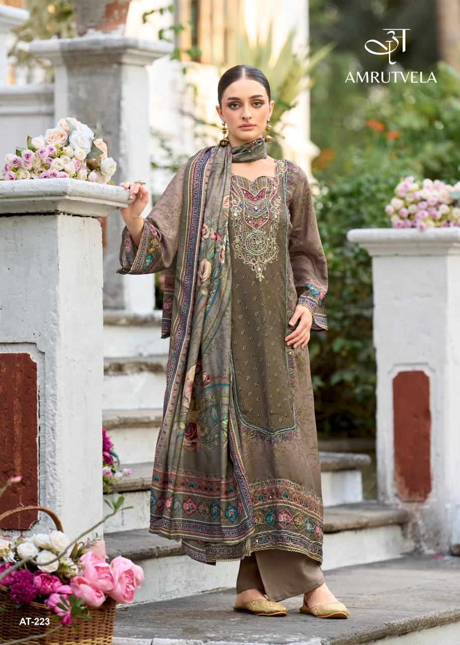 AMRUTVELA AT223 Wholesale salwar suits market in Mumbai