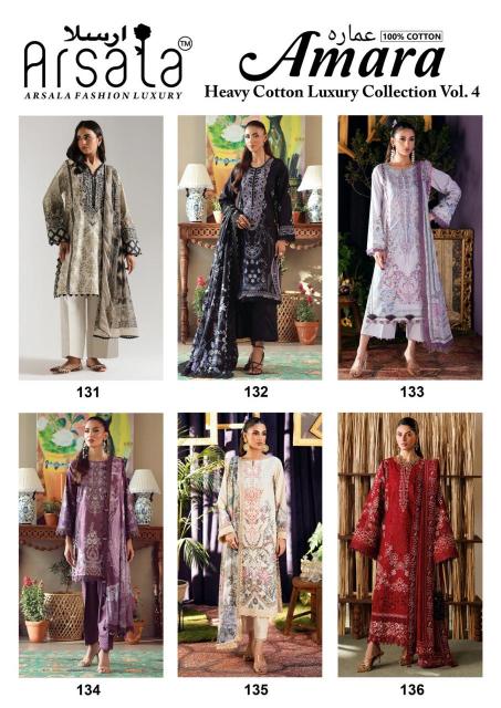 Arsala Amara Vol-4 – Karachi Dress Material - Wholesale Catalog