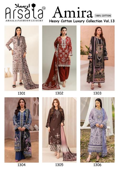 Arsala Amira Vol-13 – Karachi Readymade Kurti Pant With Dupatta - Wholesale Catalog